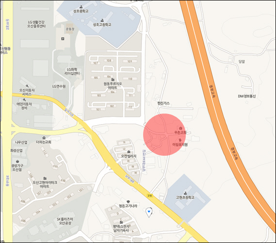 오산시 남부대로 441번 길, 등하교길 안전확보 도로개선 공사<시민기자 유재창> 