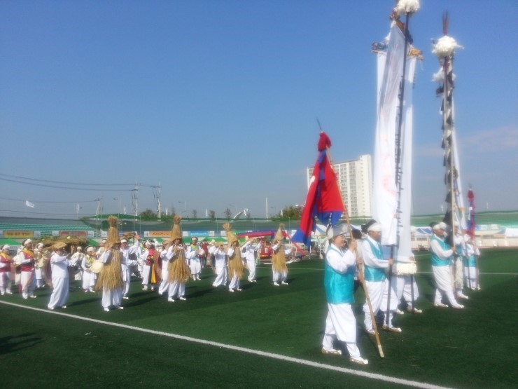 오산외미걸립농악보존회 예술상 수상하다 