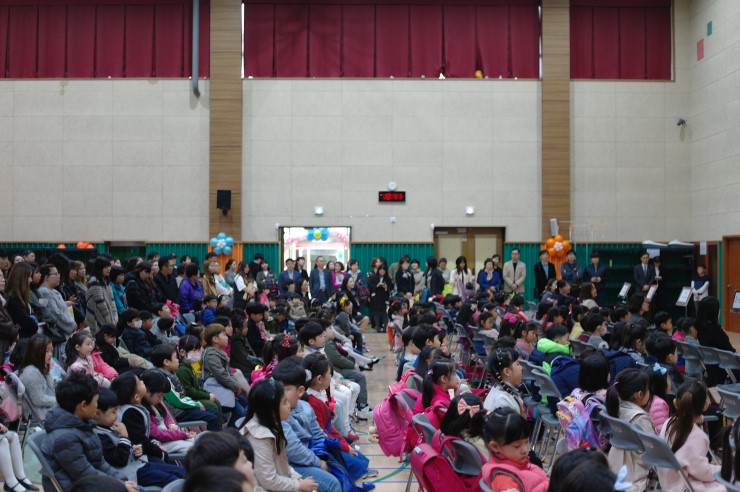 오산 원동초등학교 늦은 입학식 <시민기자 박유진>