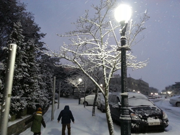 오산시 한신대학교 새롬터의 눈꽃 축제<시민기자 정덕현>;