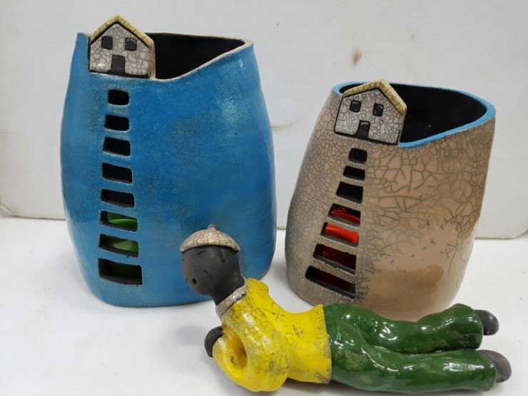 '흙으로 만든 생명들' 원동 초등학교 공예작품 전시회<시민기자 박유진>;