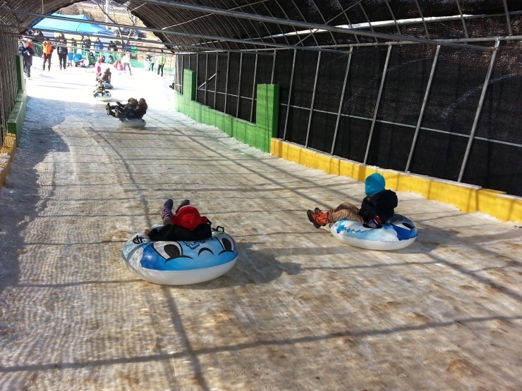 오산시 서랑동에서 썰매타기, 겨울방학 추억을~<시민기자 정덕현>;