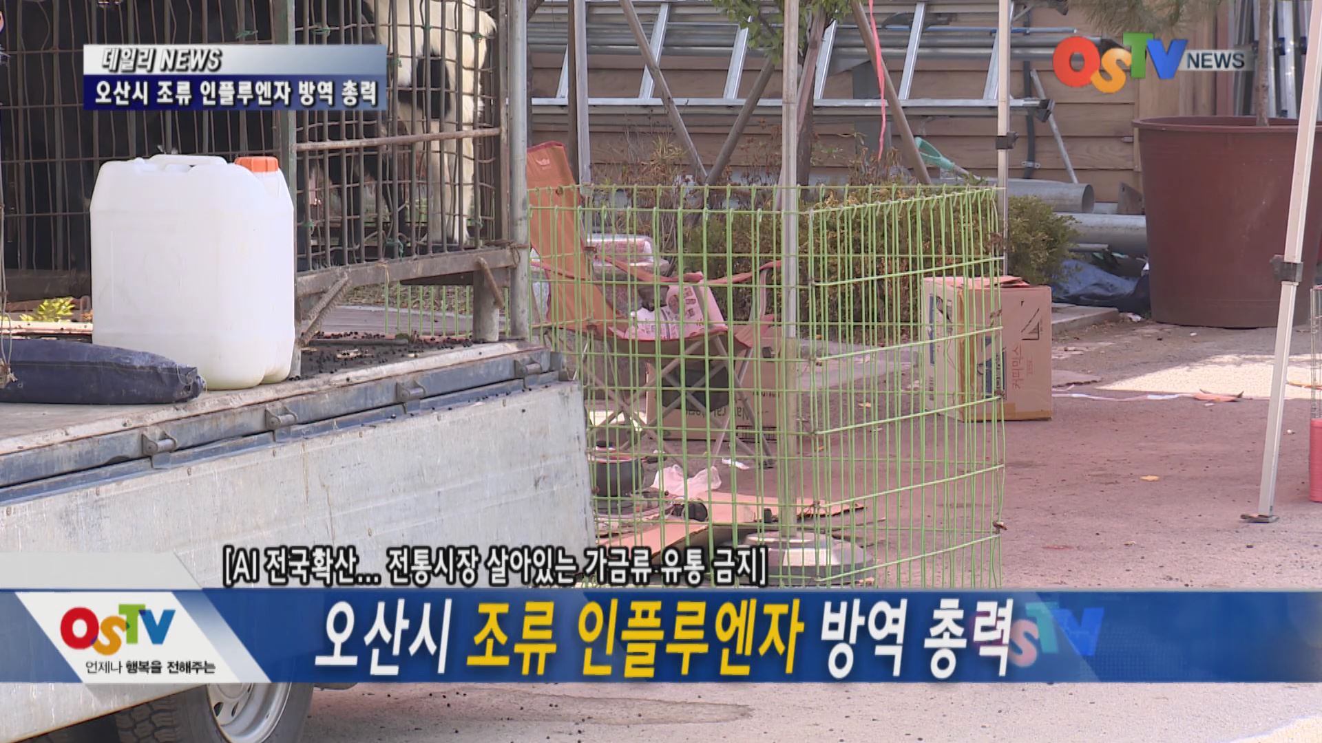 오산시 조류 인플루엔자 방역 총력