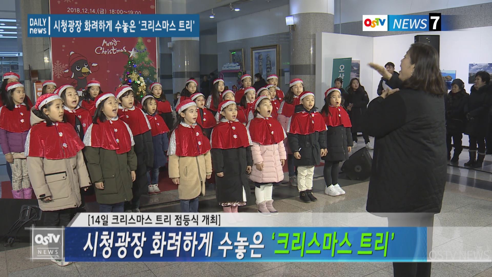 시청광장 화려하게 수놓은 ‘크리스마스 트리’ 